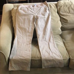Maternity under the bump khaki pants
